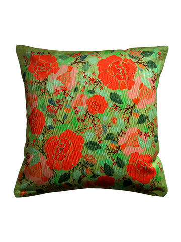 Roseate Cushion - Green