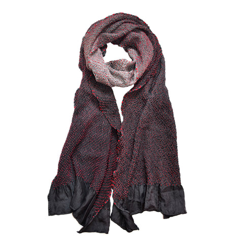 Poncanna Grey Ombre Red Dots